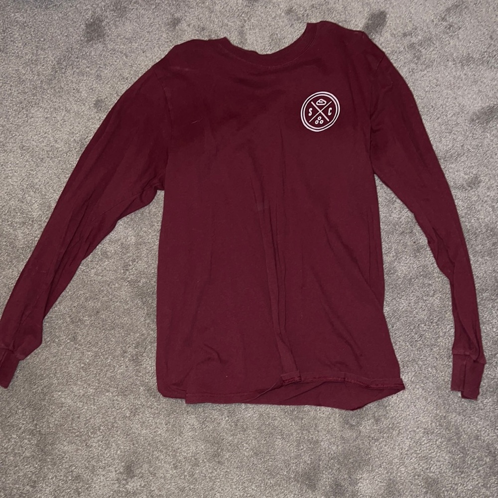 Maroon Sand Cloud Woman’s Long Sleeve T-Shirt